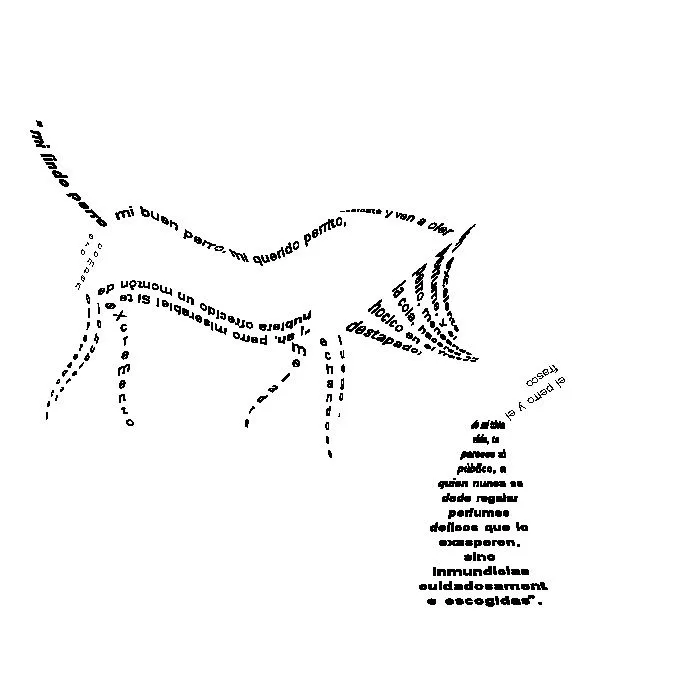 Caligrama de perro - Imagui