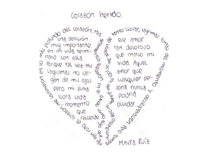 Caligramas de poemas cortos en español - Imagui