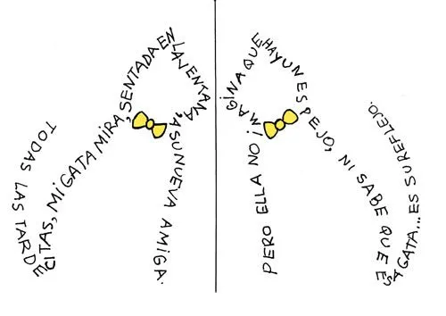 Caligramas sencillos para niños - Imagui