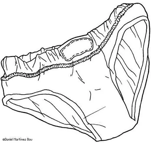 Calzoncillos dibujo para colorear - Imagui