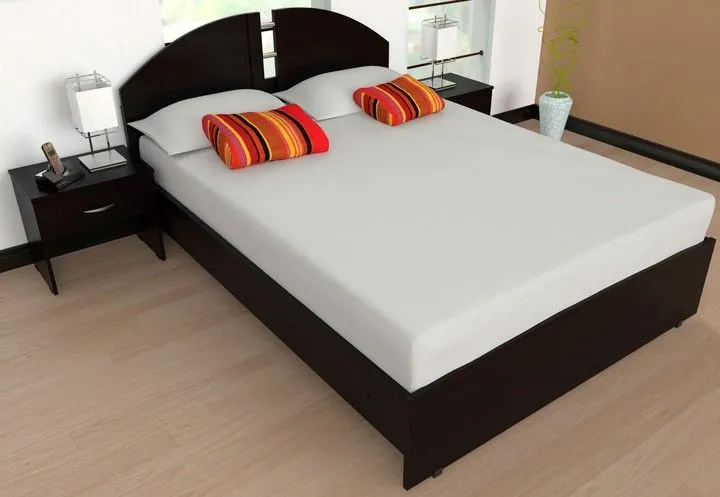 Cama Doble MADERKIT Gratis 2 Mesas de Noche Alkosto.com