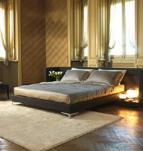 Cama doble moderna con mesas de noche integradas - QUEEN by Paolo ...