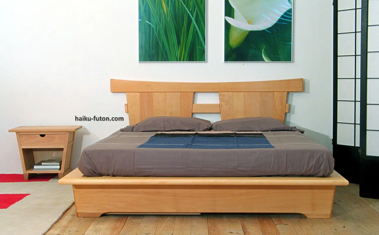 Cama de madera Jaio • Camas con cabecero, Camas con cajones, Camas ...