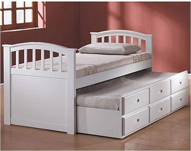 Cama Trundle Bed San Marino Captain Color Blanco - BUDITASAN SHOP ...