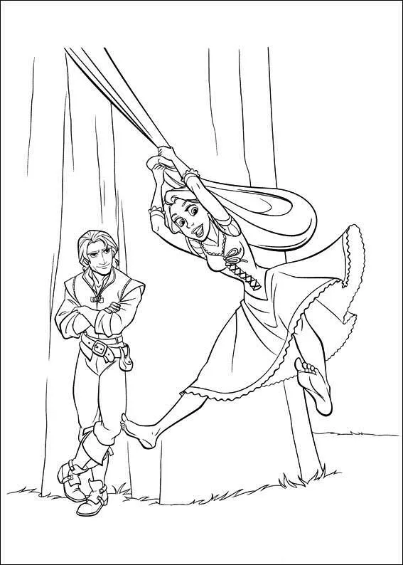 Dibujo del camaleon rapunzel para colorear - Imagui