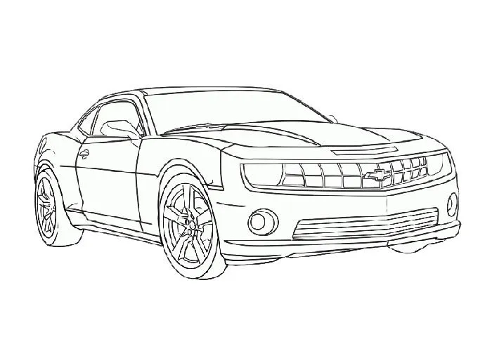 2 camaro Colouring Pages