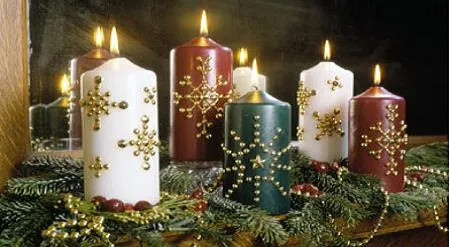 Cambia el Look de tus Velas Navideñas - Navidad