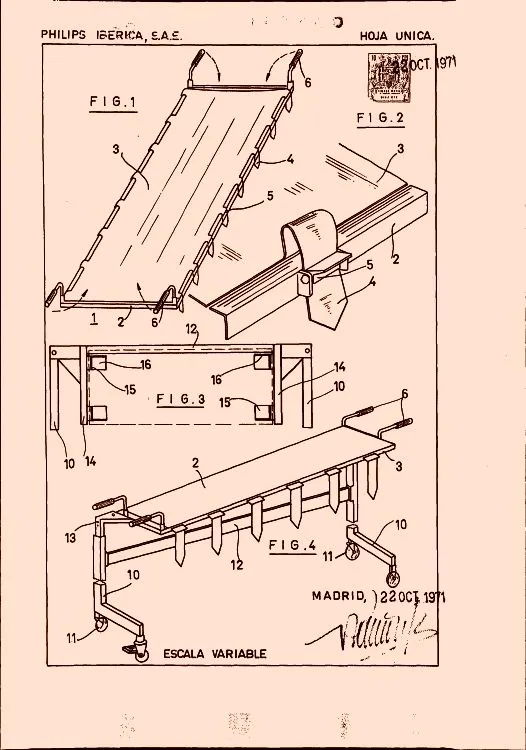 Camilla con soporte transportador para enfermos y accidentados (1 ...