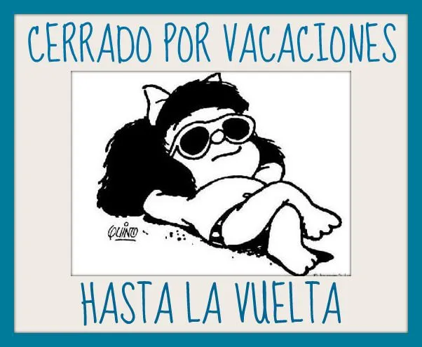 Un camino de letras: Me voy de vacaciones