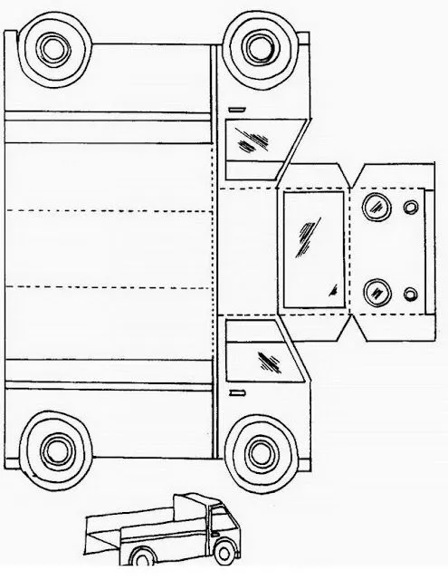 Dibujos de carros para recortar y armar - Imagui