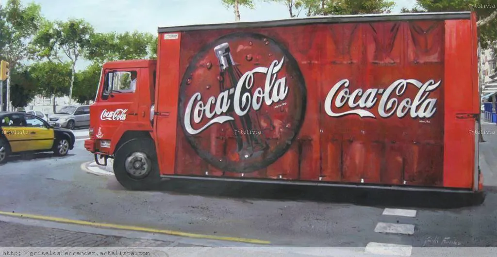 Camión Coca-cola Griselda Ferrandez Balague - Artelista.