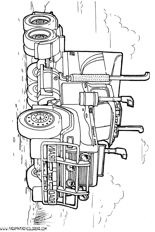 camiones de volteo Colouring Pages