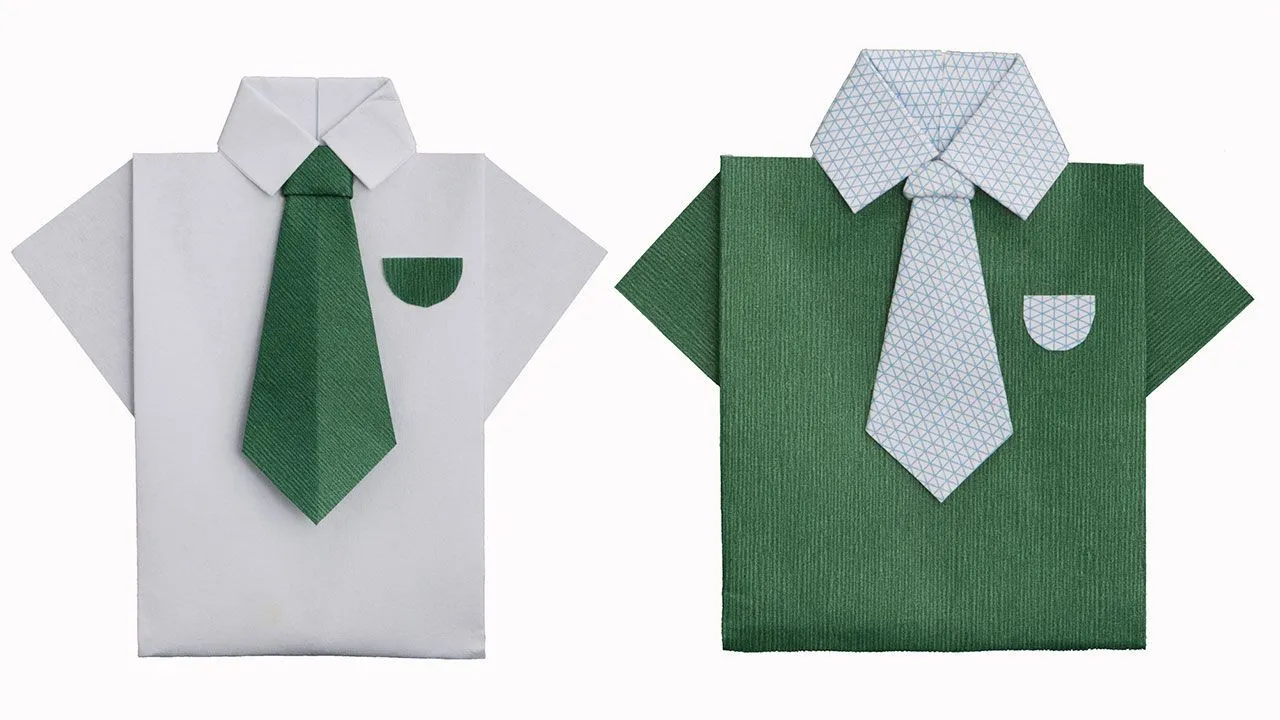 Cómo hacer una camisa de origami o papiroflexia