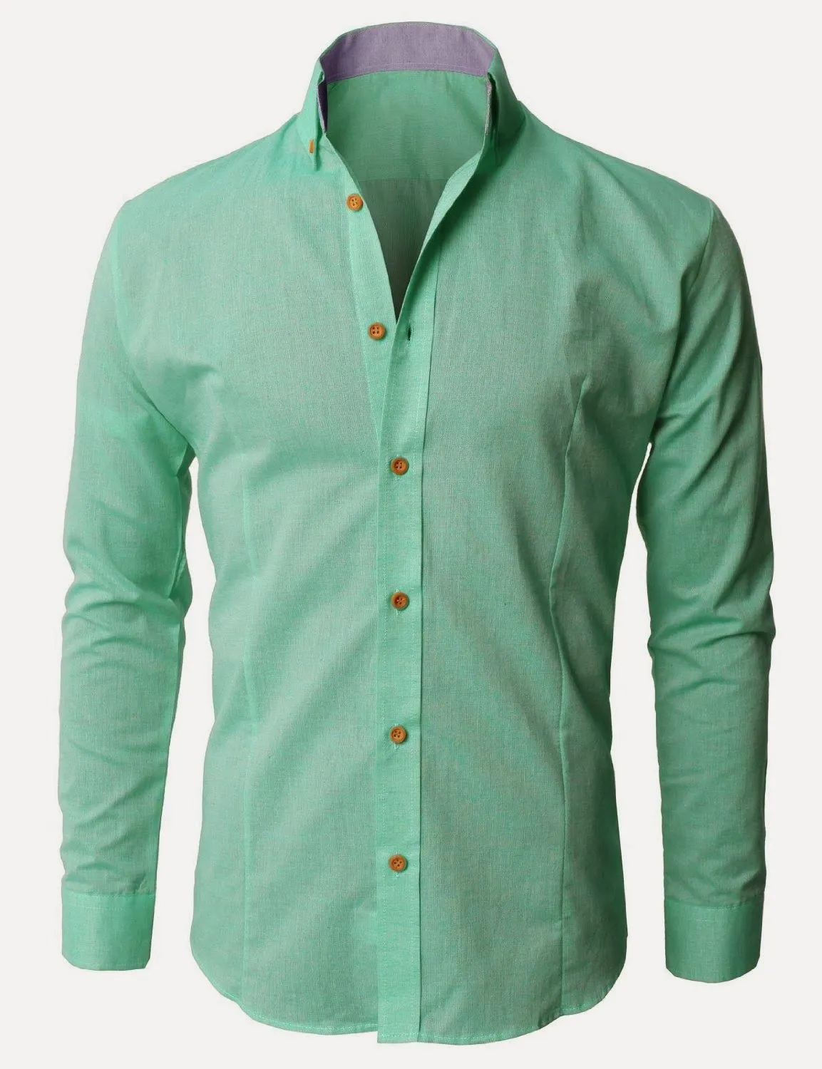 Camisas de Vestir : Camisa de lino verde