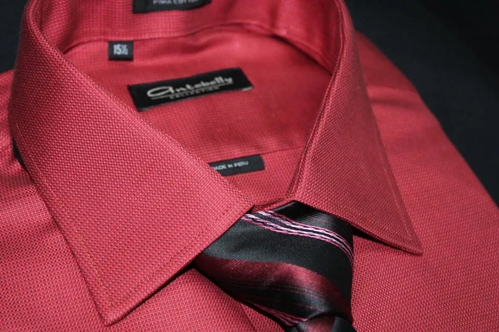 Camisa de Vestir Roja | Camisas de Vestir a Medida