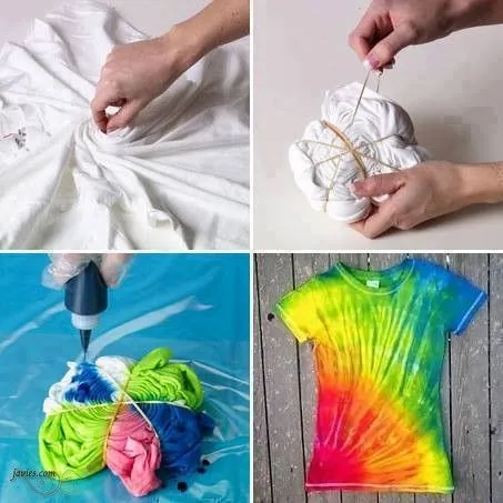 Como hacer una camiseta hippie de colores - Javies.com