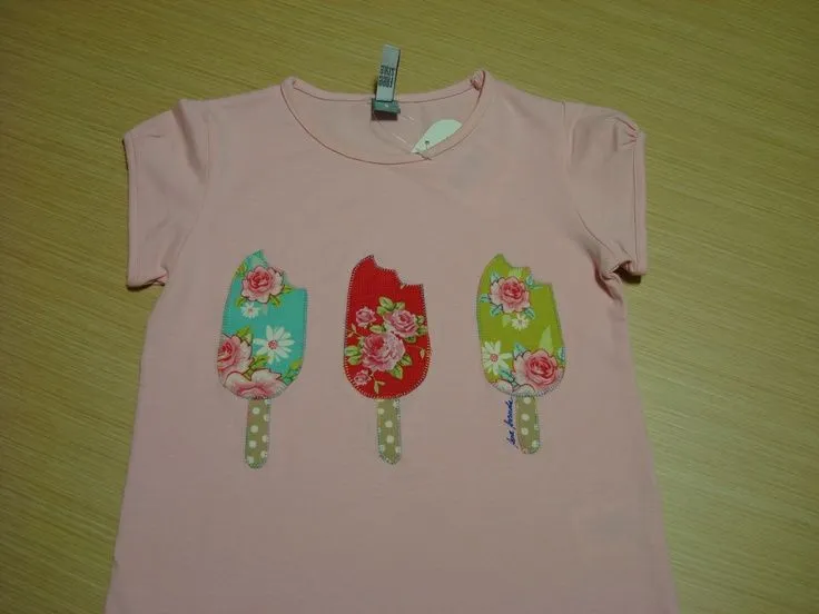 Camiseta para niña con helados | CAMISETAS | Pinterest | Patchwork