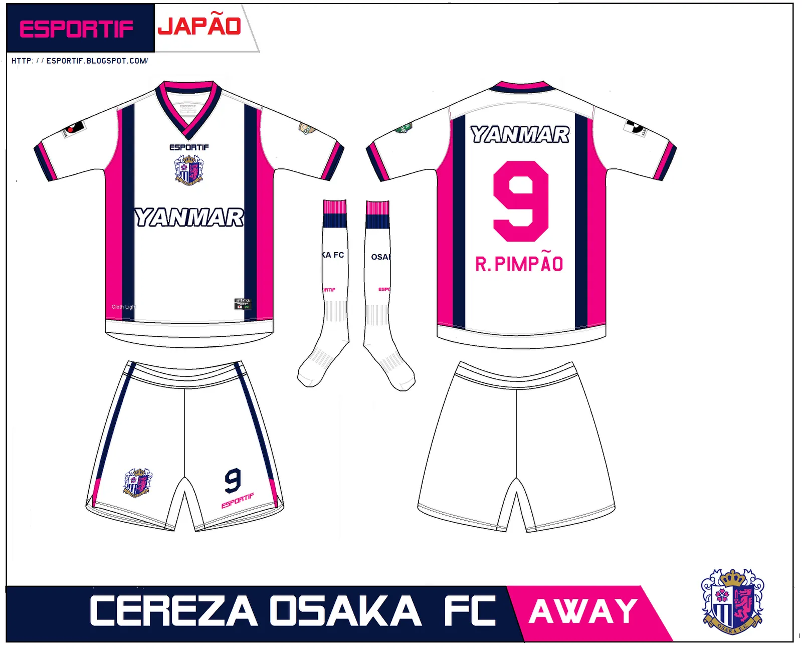 Campeonato de Mockups Camisetas de Futebol: Coleção 02 - Cerezo ...