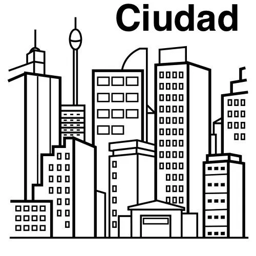 Dibujos del campo y la ciudad para colorear - Imagui