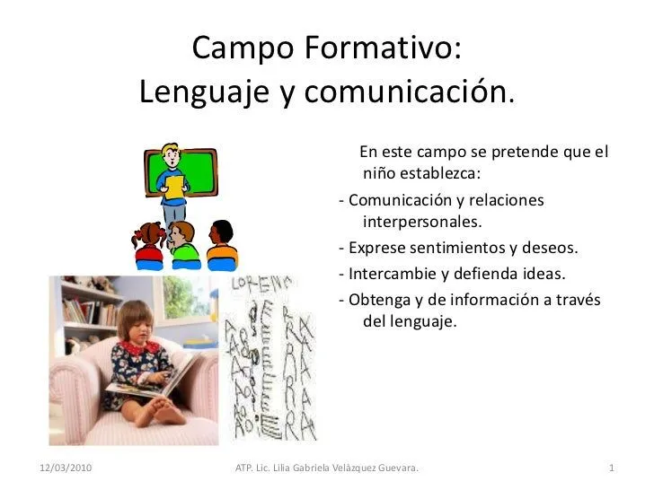 Campo Formativo Lenguaje y Comunicación Reforma Preescolar 2004