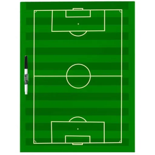 Campo de fútbol tablero blanco de Zazzle.