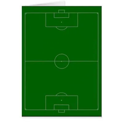 campo de fútbol tarjetas de Zazzle.