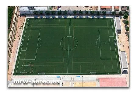 Campo de futbol en Valencia : MRW fotografia aerea