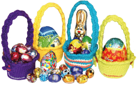 canasta de pascua - easter basket | crochet baby/kids | Pinterest