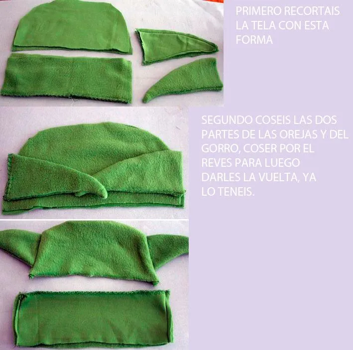 Como se hace un gorro de tela - Imagui