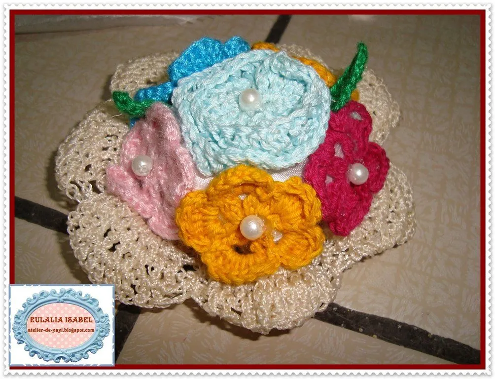 CANASTITA CON FLORES TEJIDA A CROCHET | Aprender manualidades es ...