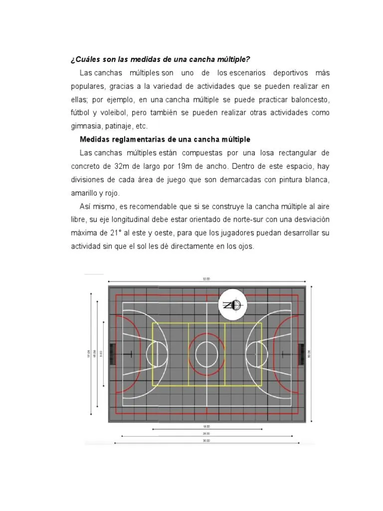 Cancha Multiple | PDF | Vóleibol | Color