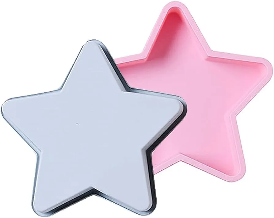 CANDeal 2 Moldes De Silicona con Forma De Estrellas De Tamaño Grande De 11  Pulgadas para Hornear, Hacer Dulces, Resina, Gelatina : Amazon.com.mx:  Hogar y Cocina