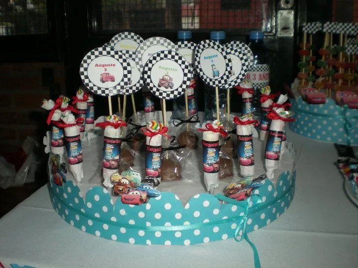 Candy Bar & Ambientaciones: Candy Bar de Cars para el cumple de ...