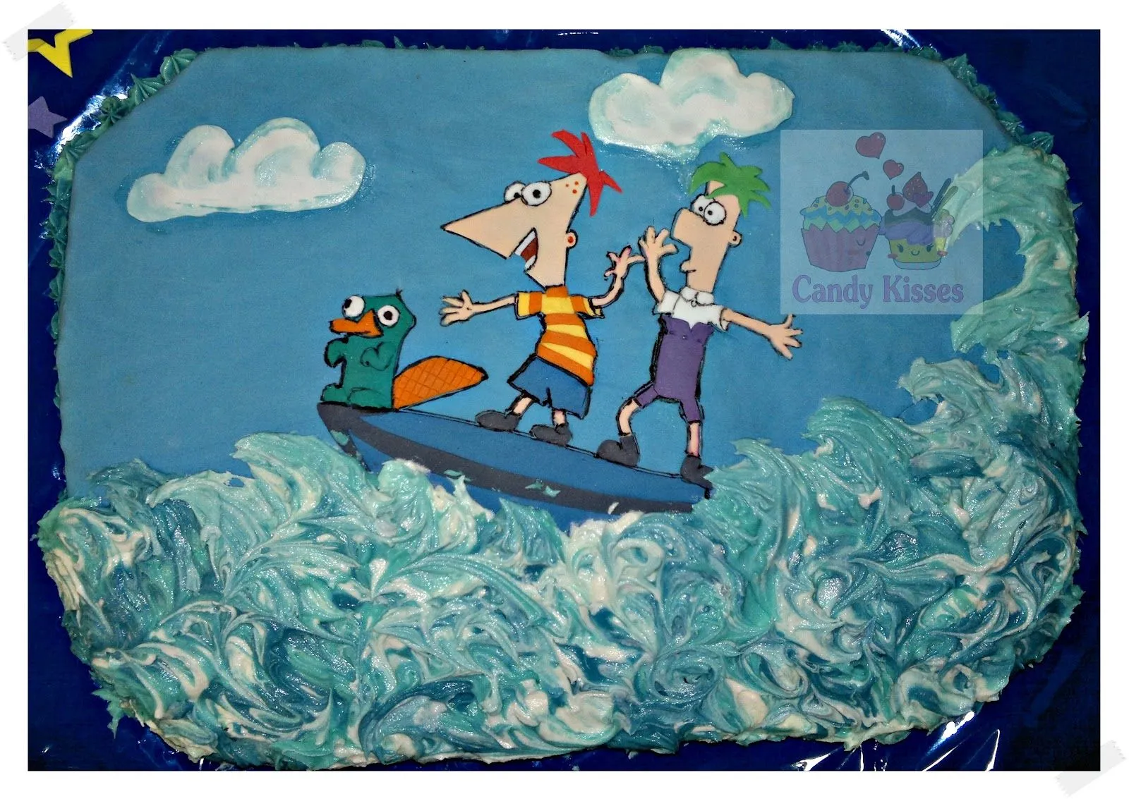 Candy Kisses: Pastel de Phineas y Ferb