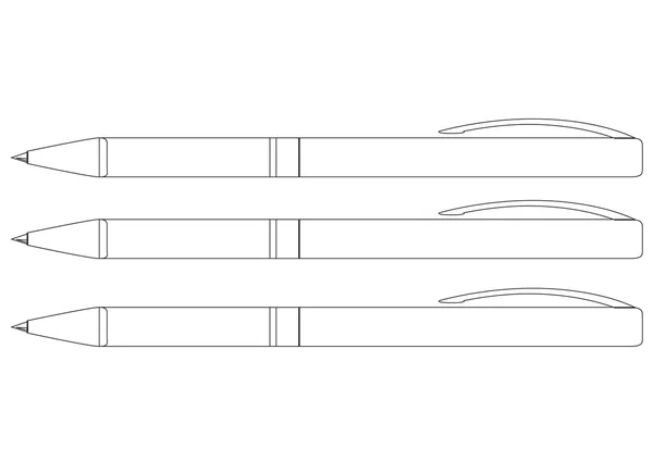 canetas de contorno — Vetor de Stock © megastocker #10548791