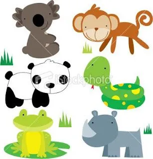 ... una gran cantidad de imágenes de animales coloreados y para colorear