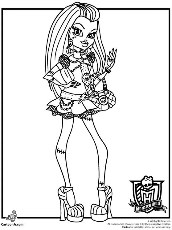 CANTINHO PAIS E FILHOS: MONSTER HIGH PARA COLORIR / IMPRIMIR