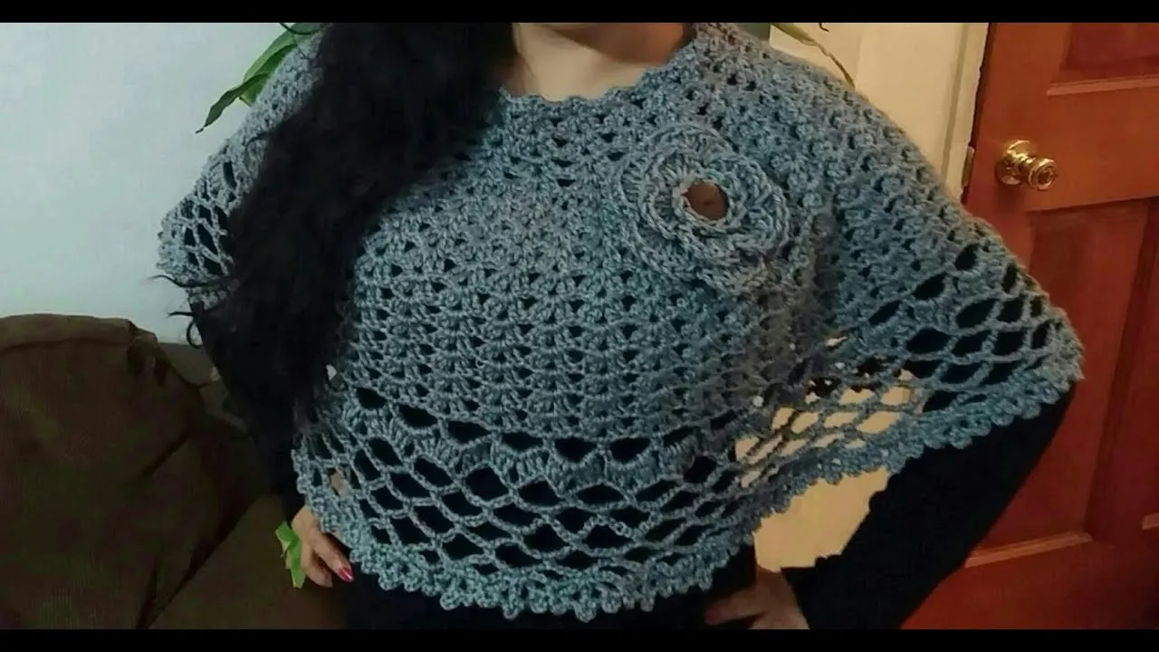 Capa Fácil y Elegante en Crochet (ganchillo ) - YouTube