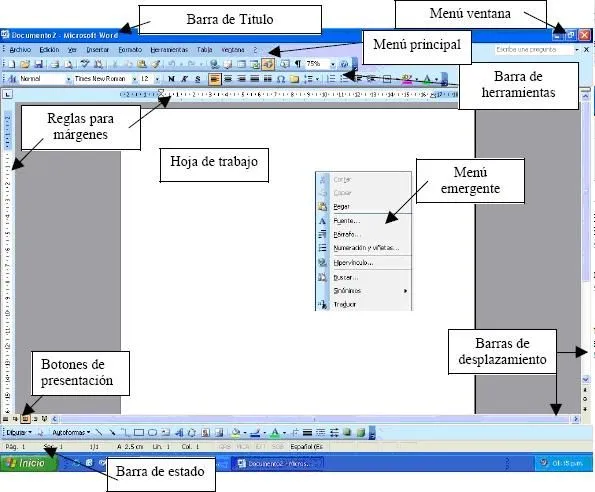 Capacitacion Informatica: Partes De La Ventana Microsoft Word 2007