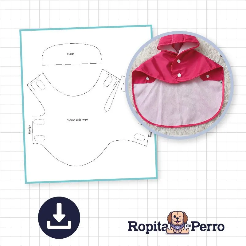 ▷ Capas para perros moldes 【Ropita de Perro 】