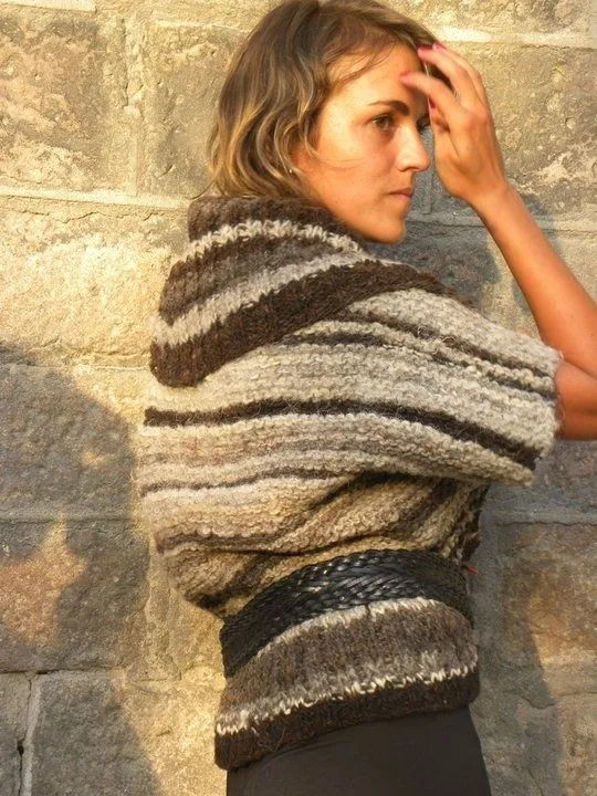 capas tejidas con lana de oveja natural | Ideas de inspiración ...