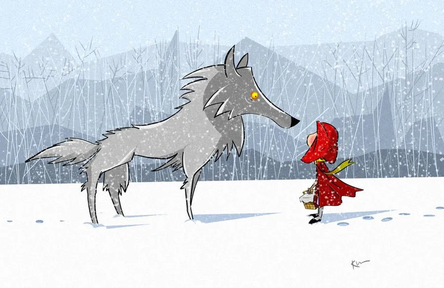Caperucita Roja y el lobo feroz by kabek on DeviantArt
