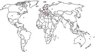 CAPITALES DE TODO EL MUNDO: MAPA MUNDI MUDO CON DIVISIÓN POLÍTICA ...