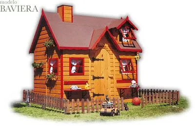 Los caprichos de Alice&Bows: Green house: casas de madera para niños