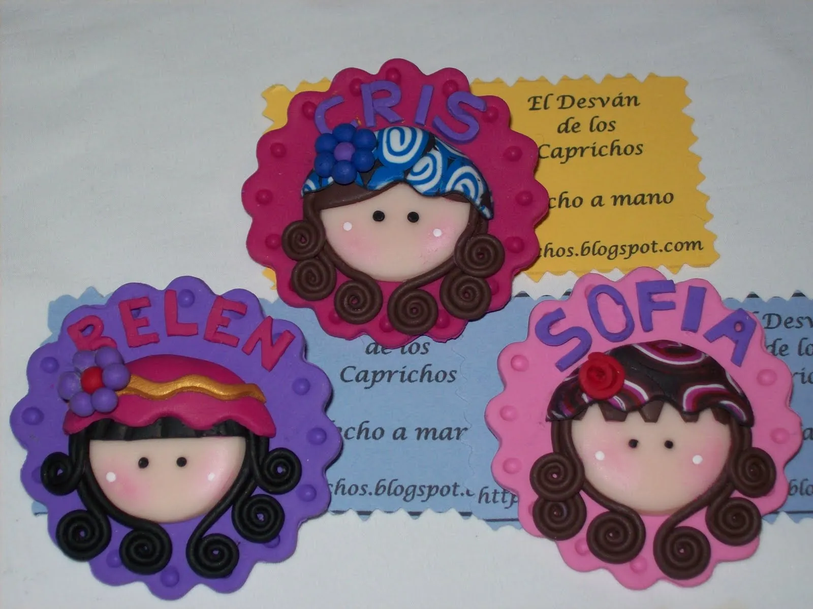  ... de los Caprichos: Broches de Fimo Personalizados y Broche Fofucha