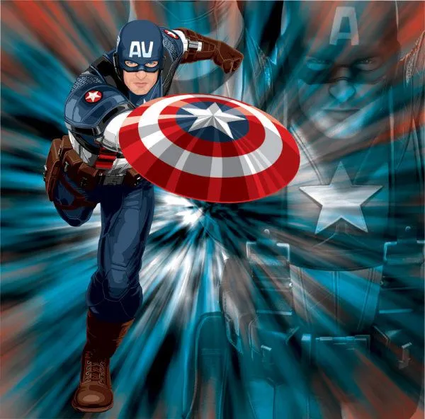 Captain America Vector Download Free Vector,