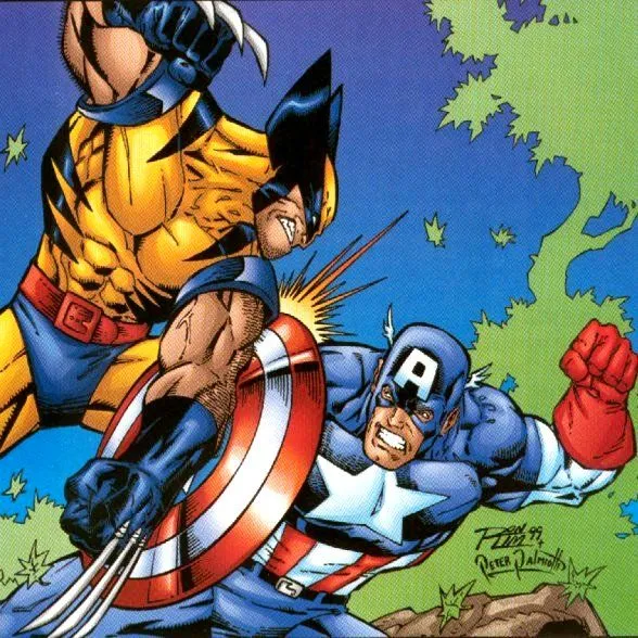 Captain america vs wolverine | MANGA V/S COMICS
