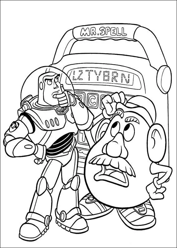 Cara de buzz lightyear para colorear - Imagui