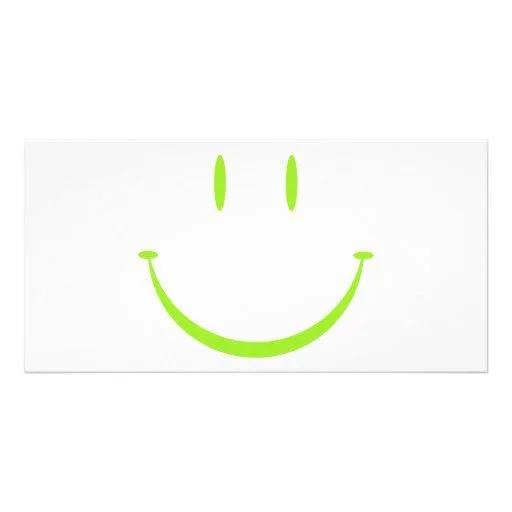 Cara feliz: Verde Tarjetas Con Fotos Personalizadas de Zazzle.