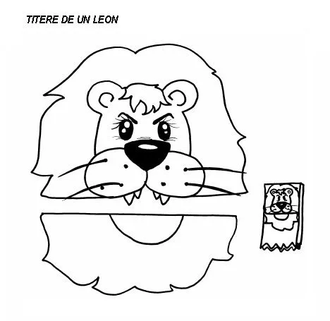 Cara de un leon para colorear - Imagui